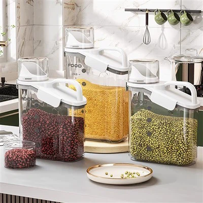 Tanque de armazenamento selado transparente de cristal