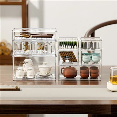 Caixa de armazenamento de conjunto de chá de mesa